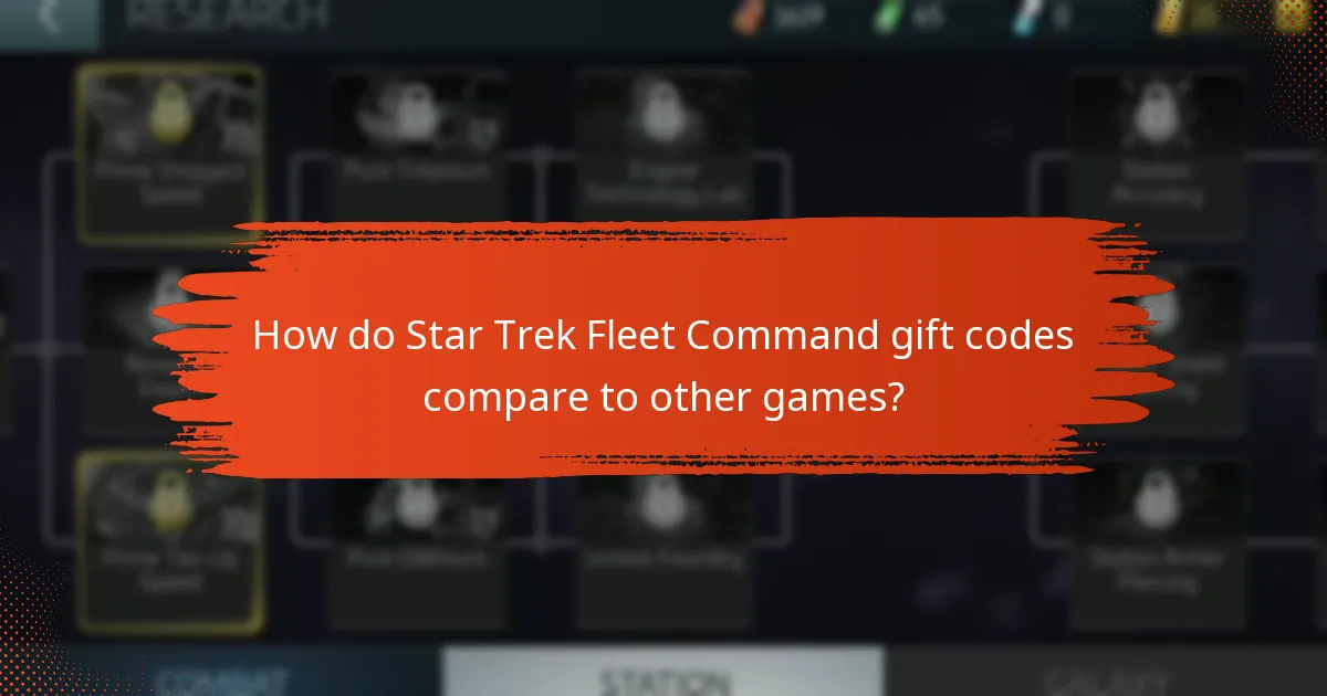 How can players redeem gift codes in Star Trek Fleet Command?