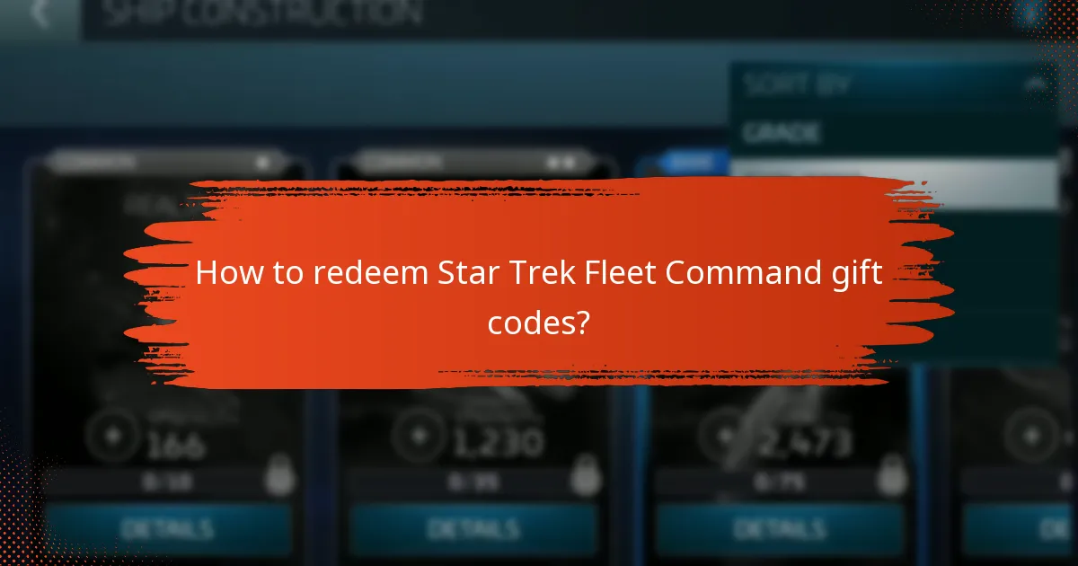 How to redeem Star Trek Fleet Command gift codes?